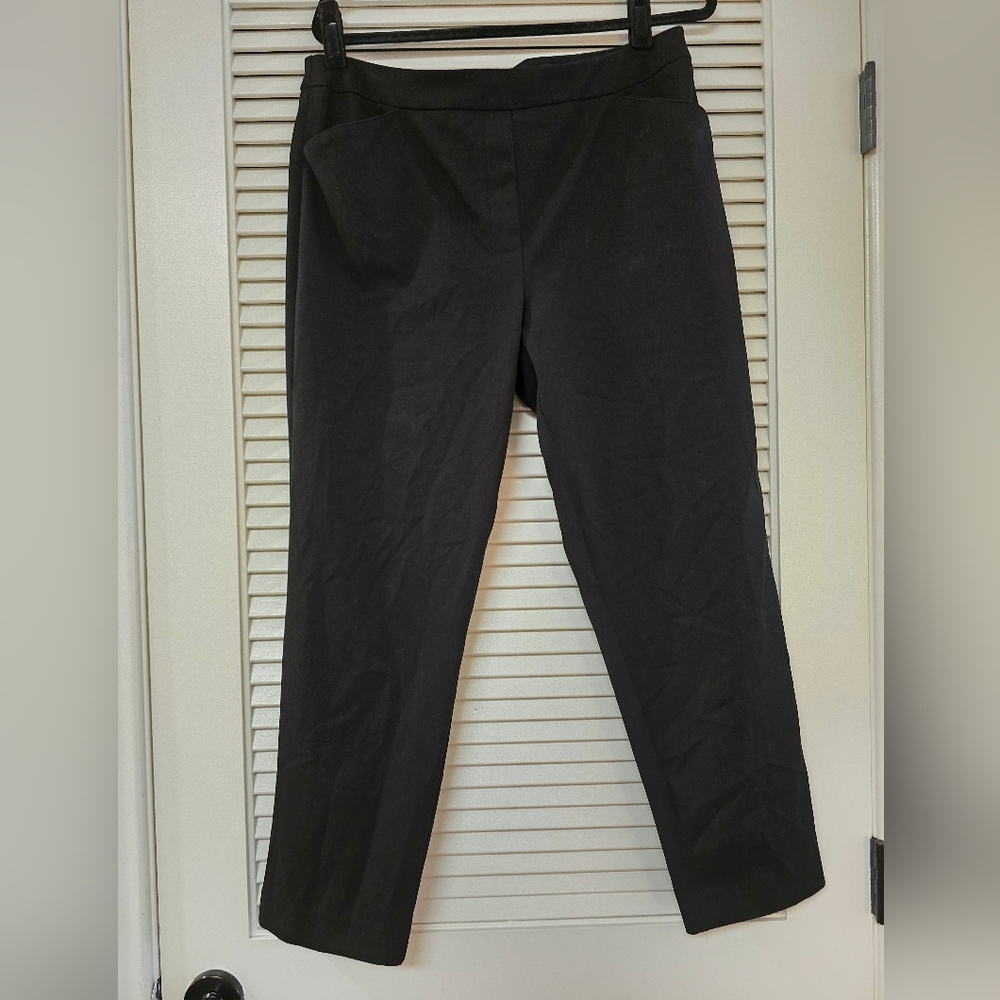 Zac & Rachel - Black Classic Business Casual Office Pants With Pockets
